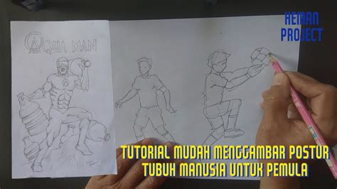 Cara Menggambar Mudah Postur Tubuh Manusia Untuk Pemula Youtube