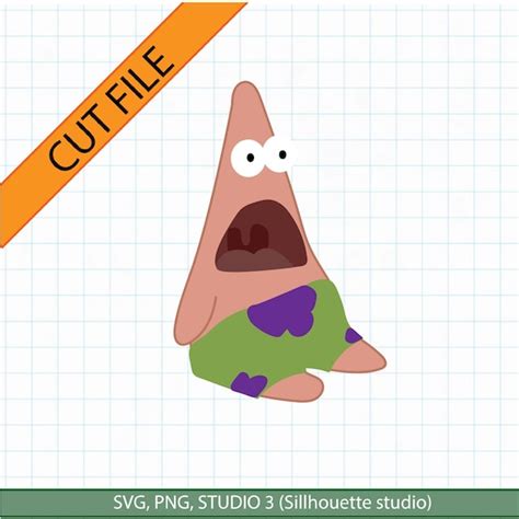 Patrick Star SVG Cut File Png Studio Vector Etsy Ireland