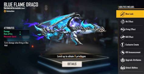 How To Get Ak Blue Flame Draco Skin From Faded Wheel In Free Fire