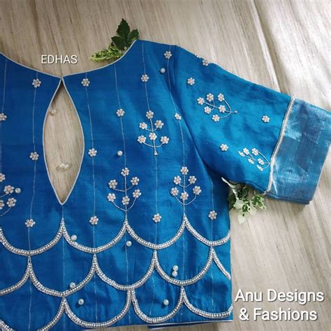 Pin By Manjula Reddy On Blouses Embroidered Blouse Designs Fancy