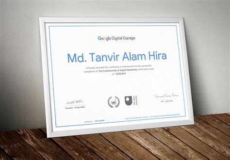 Google Digital Garage Certification Behance