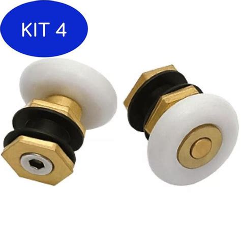 Kit 4 Roldana Excêntrica Para Box De Vidro 8Mm 10Mm 02 Pgbox