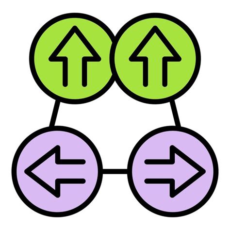 Esquema de volatilidad icono contorno vector Vuca ambigüedad Datos