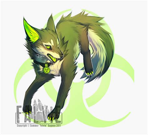 Female Wolf Png Image - Female Green Anime Wolf, Transparent Png , Transparent Png Image - PNGitem