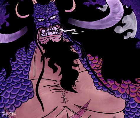 Kaido hybrid form by me : r/OnePiece