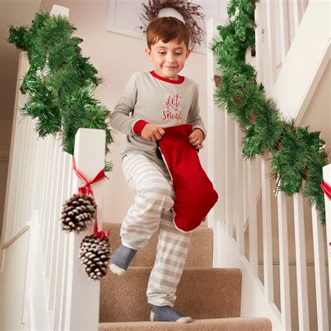 Riceshoot Pcs Ft Christmas Garland With Led Light Artificial