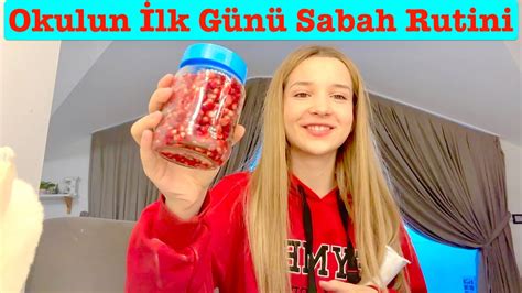 Okulun İlk Günü Sabah Rutini Vlog Ecrin Su Çoban YouTube