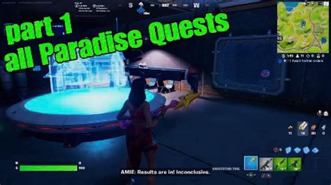 Fortnite All Paradise Quests Part Youtube