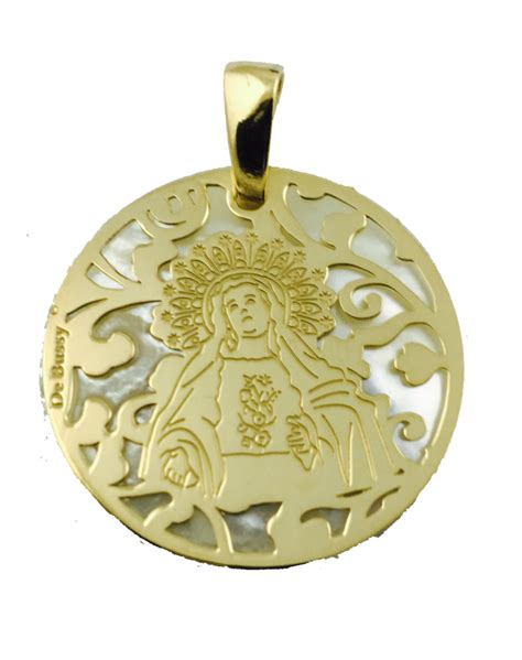 Medalla Virgen De Amargura Paso Blanco De Lorca Plata De Ley Y N Car