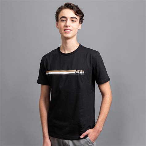 Playera Negra Estructura Plana Marca Carven Slim Emporium