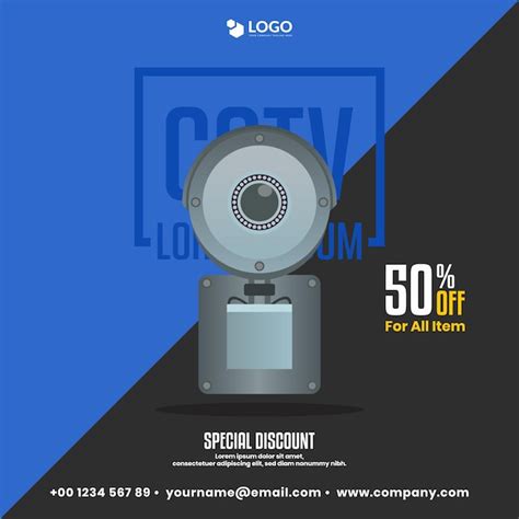 Premium Vector Vector Promotional Cctv Poster Design