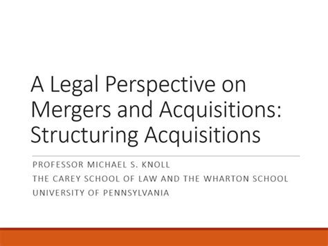 Structuring Acquisitions Part 1 Basic Acquisition And Merger Structures