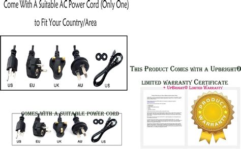 UpBright Adaptador De 12 V UL ACDC Compatible Con Delta Electronics Inc