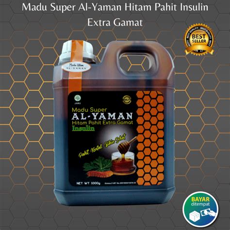 Al Yaman Madu Hitam Pahit Yaman Insulin Extra Gamat Membantu Menurunkan