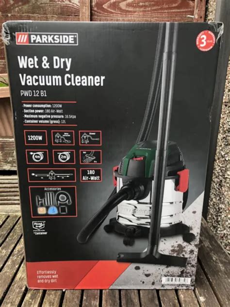 BRAND NEW PARKSIDE Wet Dry Vacuum Cleaner PWD 12 B1 1200w 12L 2M