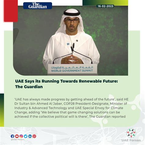 UAE Forsan On Twitter UAE Says Its Running Towards Renewable Future