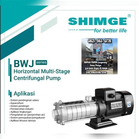 Jual POMPA MULTISTAGE HORIZONTAL SHIMGE 2HP 1PHASE BWJ 8 4 Di Lapak