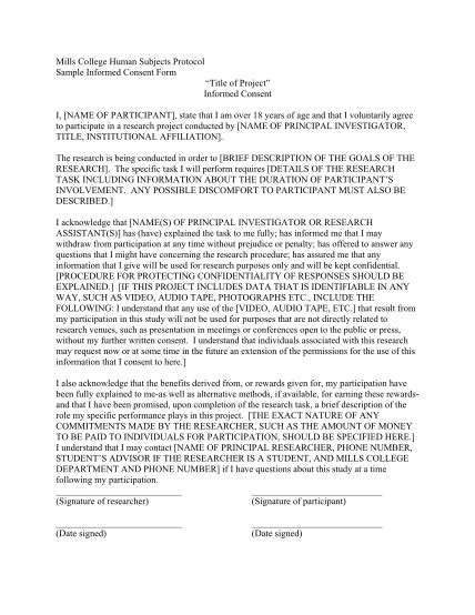 27 Human Informed Consent Form Page 2 Free To Edit Download And Print Cocodoc