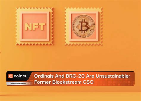 Ordinals And Brc Are Unsustainable Former Blockstream Cso