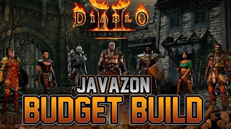 Diablo 2 Resurrected Javazon Budget Starter Build Season 2 Youtube