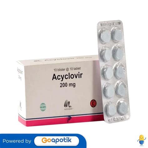 Jual Acyclovir Indofarma 200 Mg Box 100 Tablet Di Seller Apotek Manjur