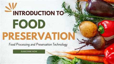 Introduction To The Food Preservation L Food Preservation Lesson L