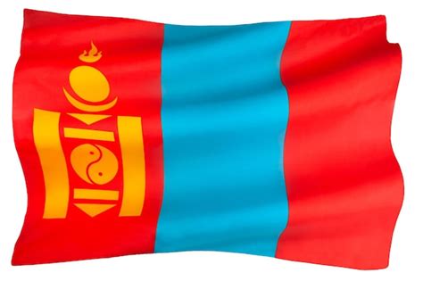 Premium Photo | The state flag of mongolia