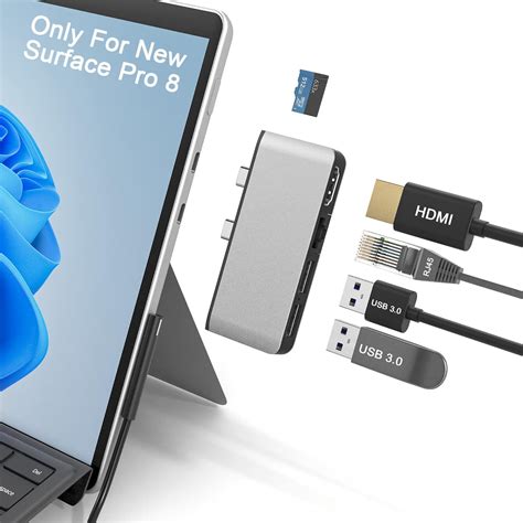 Surface Pro 8 Hub Docking Station With 4k Hdmi Adapter100m
