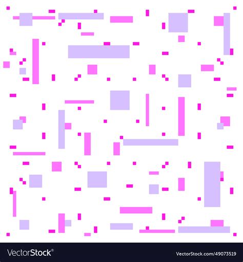 Pink Square Geometric Pixel Pattern Or Background Vector Image