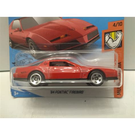 PONTIAC FIREBIRD 1984 RED 4 10 MUSCLEMANIA 1 64 HOT WHEELS BCN STOCK CARS