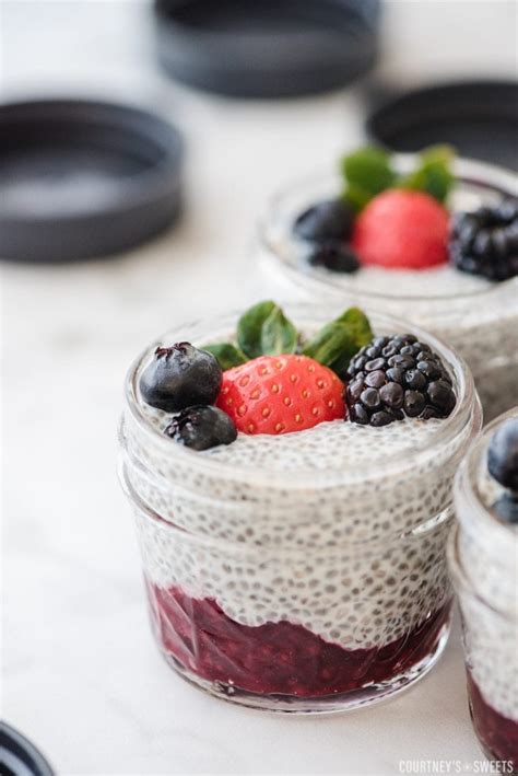 Chia Seed Pudding With Berry Compote Courtneys Sweets