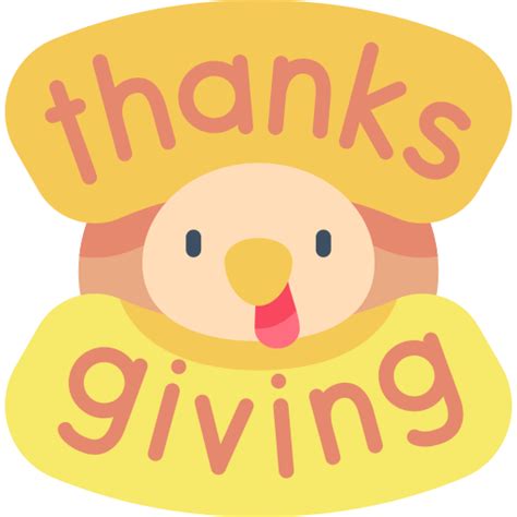 Thanksgiving Kawaii Flat Icon