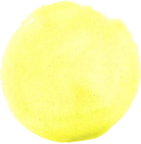 Yellow Watercolor Circle Png Transparent Onlygfx