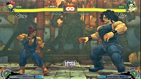 AKUMA VS HUGO CPU VS CPU Ultra Street Fighter IV Hardest AI YouTube