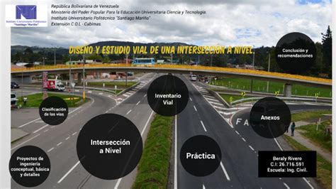 Dise O Y Estudio Vial De Una Intersecci N A Nivel By Beraly Rivero On