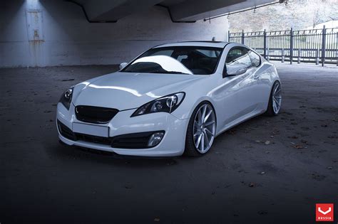 Custom Parts Add A Touch Of Style To White Hyundai Genesis Coupe