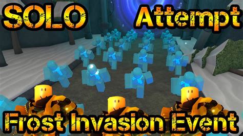 Solo Frost Invasion Event Roblox Tower Defense Simulator With New