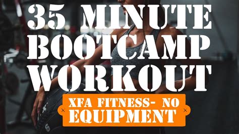 Minute Bootcamp Workout No Equipment Xfa Fitness Youtube