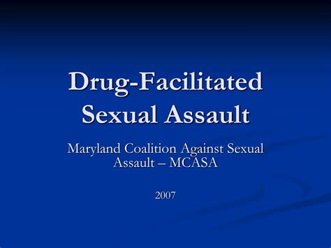 Ppt Drug Facilitated Sexual Assault Powerpoint Presentation Free