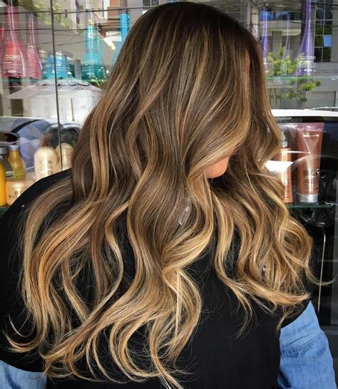 Golden Blonde Highlights On Brown Hair