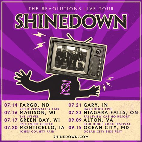 SHINEDOWN On Twitter JUST ADDED TheRevolutionsLiveTour 7 16