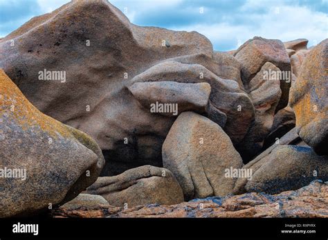 Amazing Rock Formations On The Cote Granit Rose In Brittany France