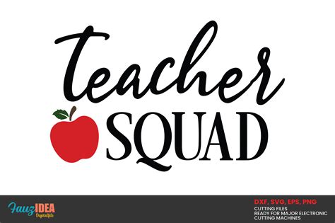 Teacher Squad Design Graphic By Smart Crafter Creative Fabrica