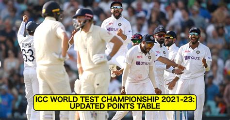 Icc World Test Championship 202123 Updated Points Table After 4th