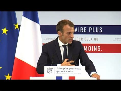 Plan Pauvret Macron Veut Un Revenu Universel D Activit Youtube