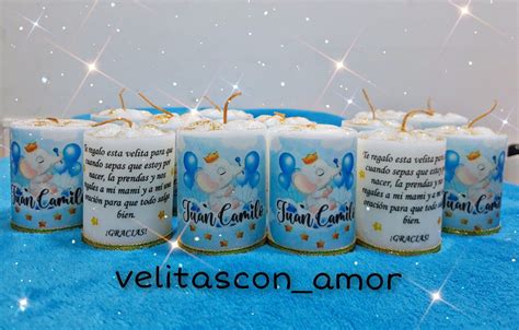 Baby Shower Ni O Velas Personalizadas Velas Baby Shower