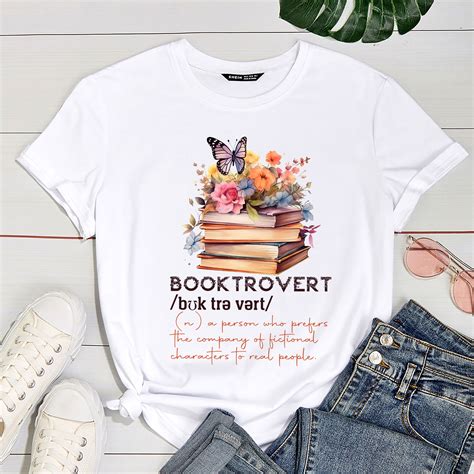 Booktrovert Book Lovers With Flowers Women T Pc Buy T Shirt Designs