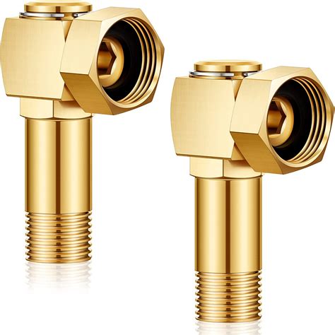 Amylove 2 Pieces Hose Reel Swivel Fittings Garden Hose Reel Replacement Parts Brass