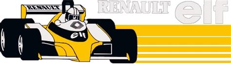 Sticker Renault Elf F1 formule 1 Rétro Passion Story