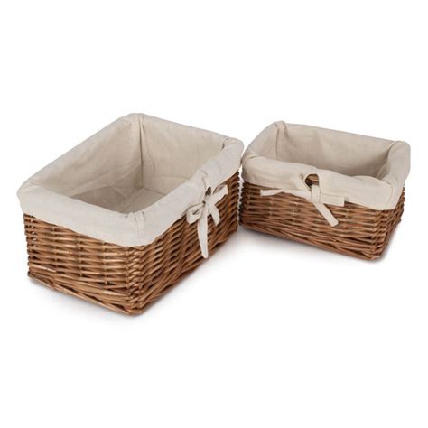 Bay Isle Home Wicker Autumn Double Steamed 2 Piece Basket Set Wayfair